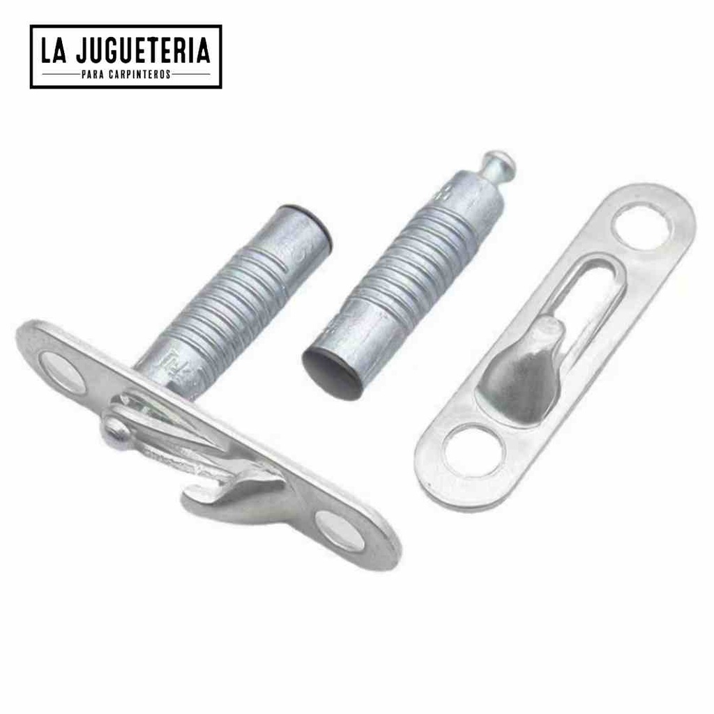 Herrajes para Muebles de Armario - Bolsa de 10 Conjuntos- Accesorios de Conexión 2 en 1 - Sujetadores Ocultos para Estantes