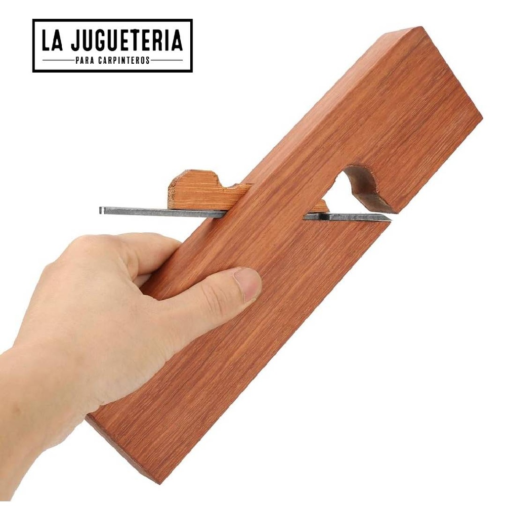 Cepillo manual de carpintero, Guillame en madera de caoba 250mm - Hoja estrecha de 25mm estilo Europeo