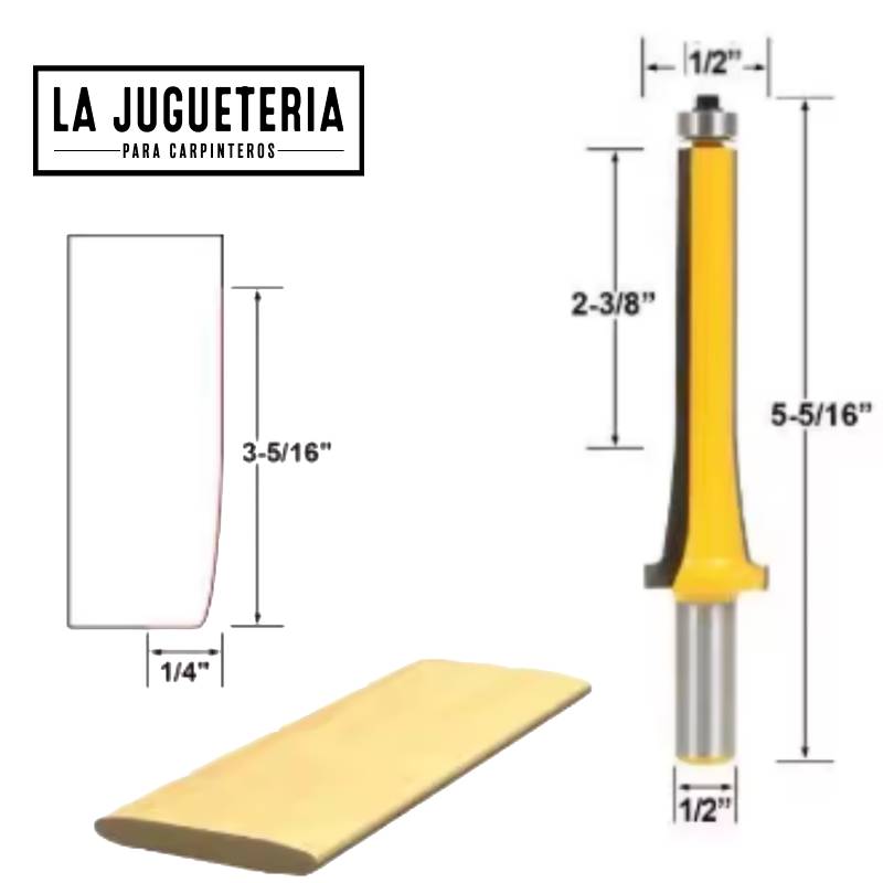 Fresa para ensamblaje de marcos de puertas, ventanas, detalles en molduras  Ref:G56