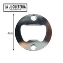 Abridor de botellas redondo de 4 cm  Sacatapones