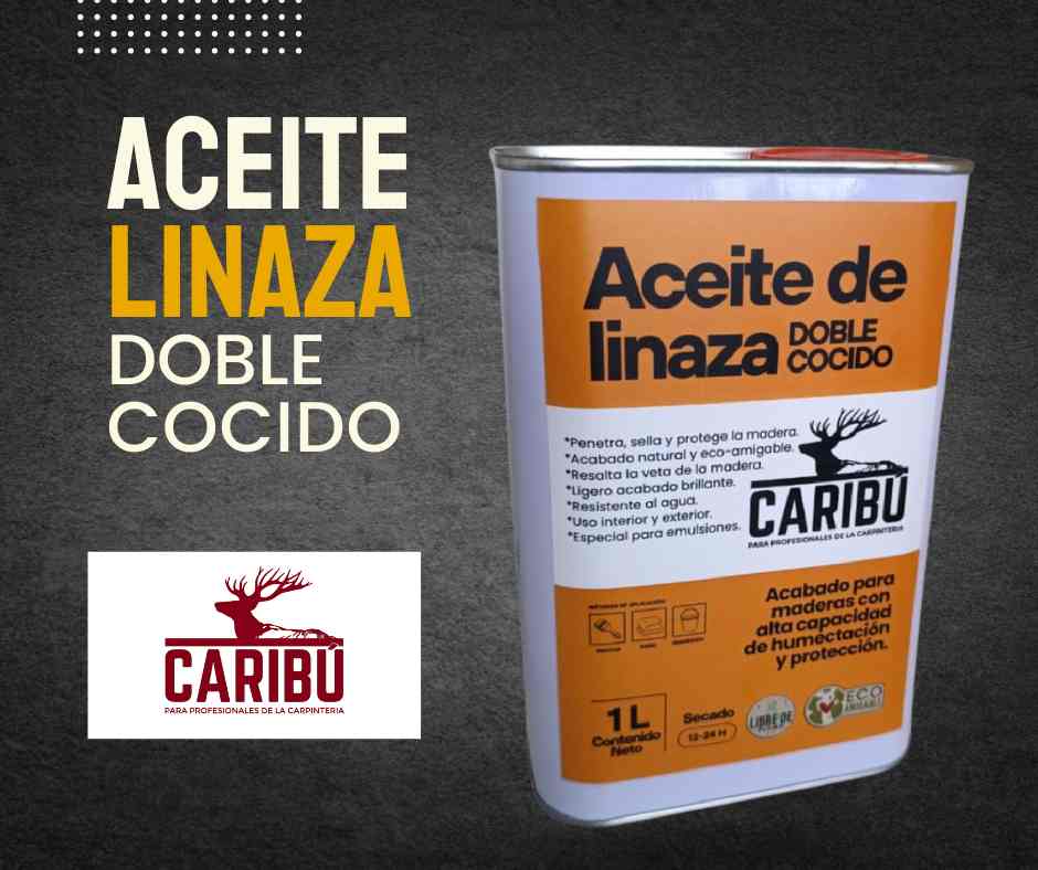 [A789] Aceite de Linaza Doble Cocido para madera 1 Litro