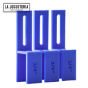 Set de Plantillas de Carpintería de 3/4" (19 mm) - Juego de 3 Piezas