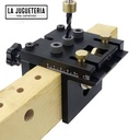 Plantilla Jig 3 en 1 para colocación de tarugos y minifix