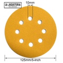 Disco de Lijado con Grano 180, 125mm (5 Pulgadas)
