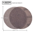 Disco de Lijado de Malla PMS de 5 Pulgadas (125 mm), Grano 80, Sistema de Gancho y Bucle, Sin Polvo