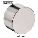 Imán Neodimio 4x2 mm