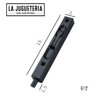 Pestillos de seguridad de acero inoxidable 304 de 6 pulgadas para puertas de seguridad color negro