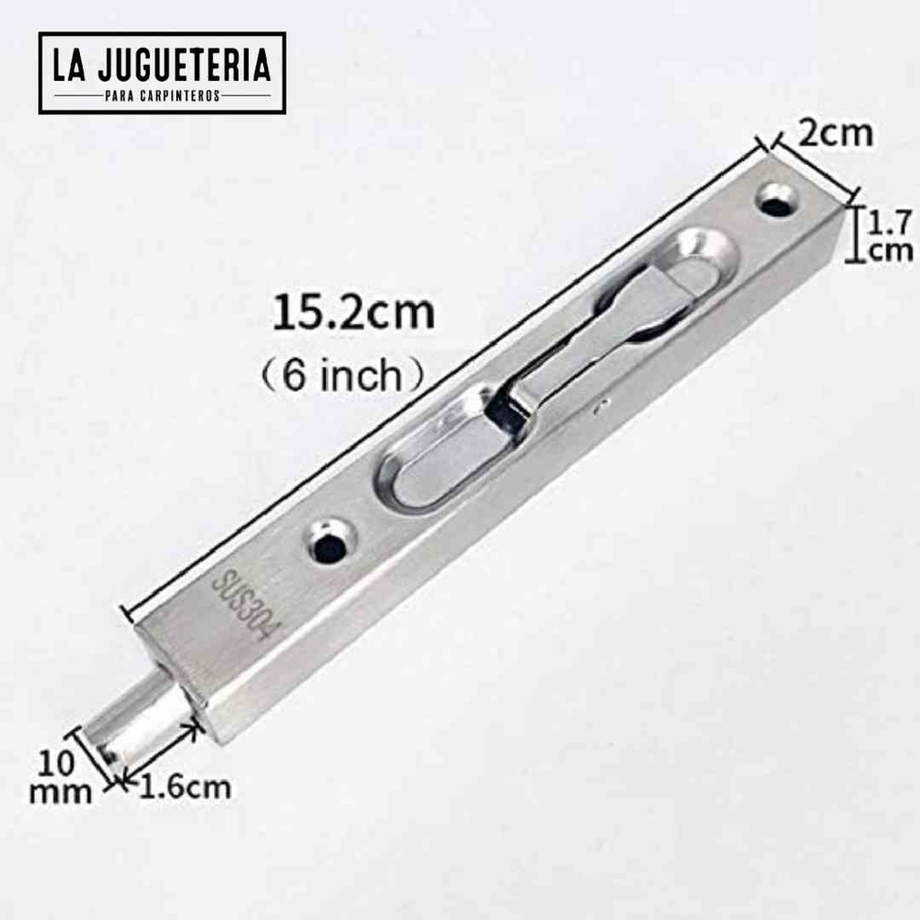 [A1077] Pestillos de seguridad de acero inoxidable 304 de 6 pulgadas para puertas de seguridad color negro