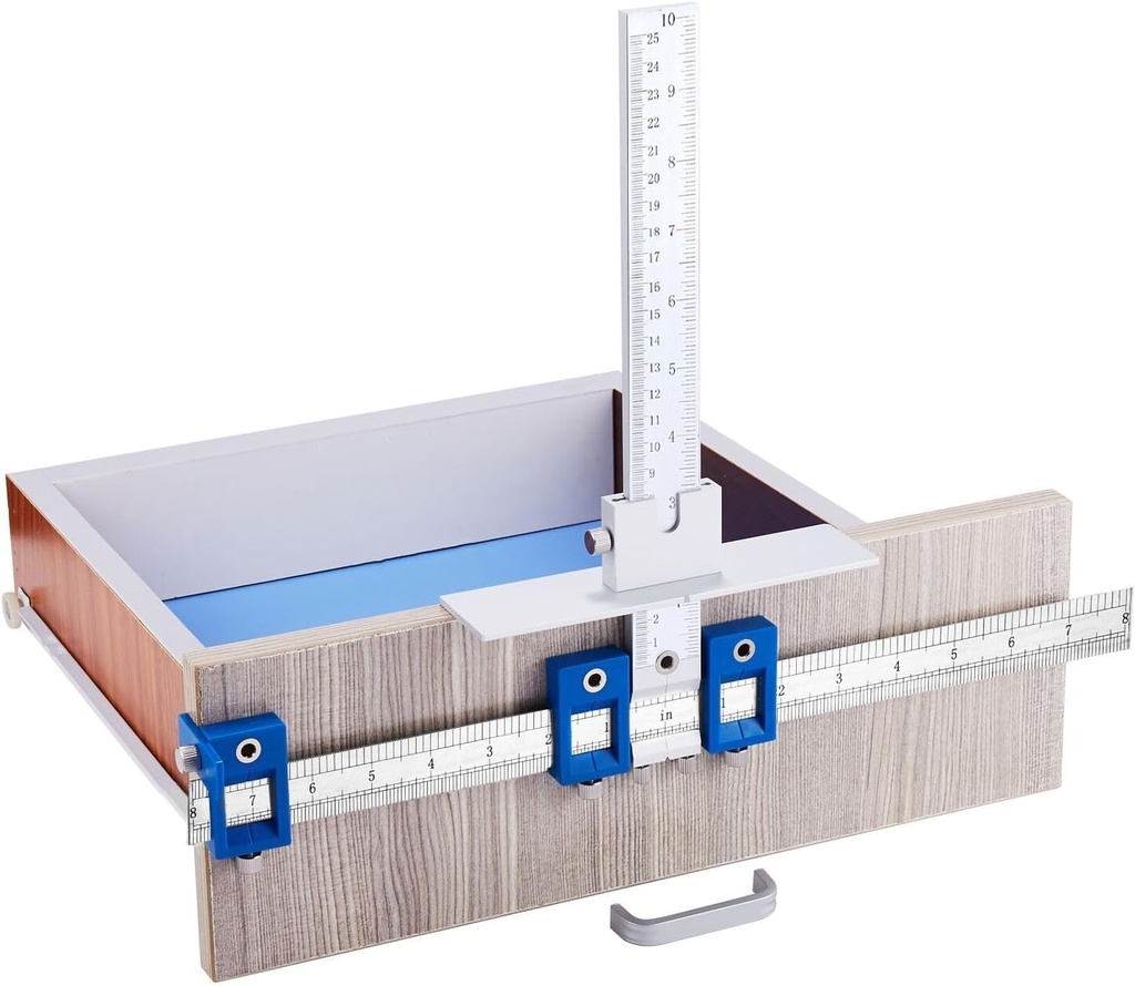 Posicionador de manijas Azul calidad en ALUMINIO para instalación fácil y precisa