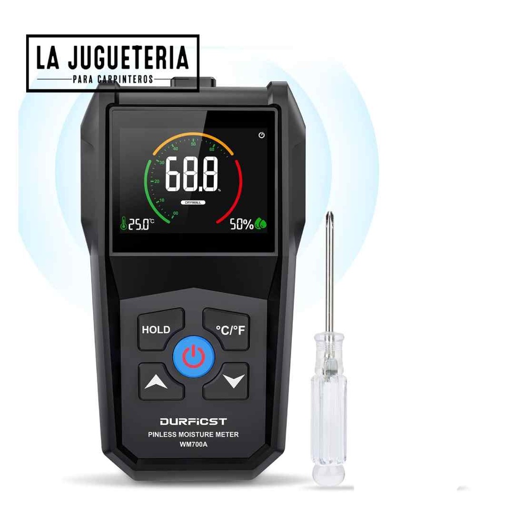 Hidrómetro Medidor de humedad de madera.