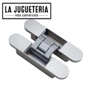 Bisagra oculta o invisible ajustable de 180 grados G80 - 80 kg - Color plateado