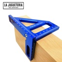 Escuadra de Carpintero de Aluminio - Herramienta de Medición de Precisión para Carpintería y Bricolaje 