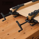 Abrazadera de presión para paneles de sujeción de 4 vías, con presión desde las cuatro direcciones, ideal para carpinteros, gabinetes y fabricantes de muebles 1 unidad
