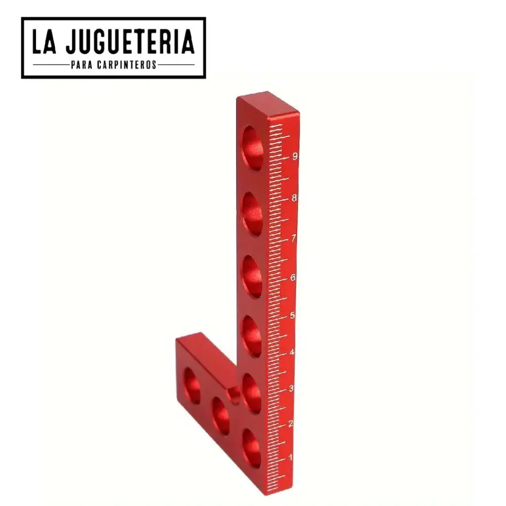 [A1011] Escuadra de Carpintería  90° de 100mm – Marcador de Bordes de Aluminio