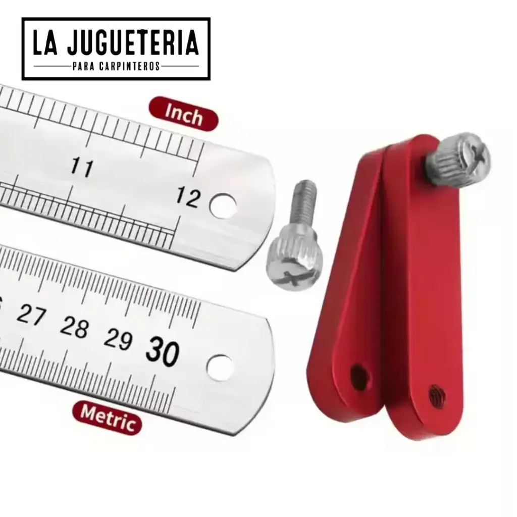 Bloque de Posicionamiento con fijación y regla de 12 Pulgadas