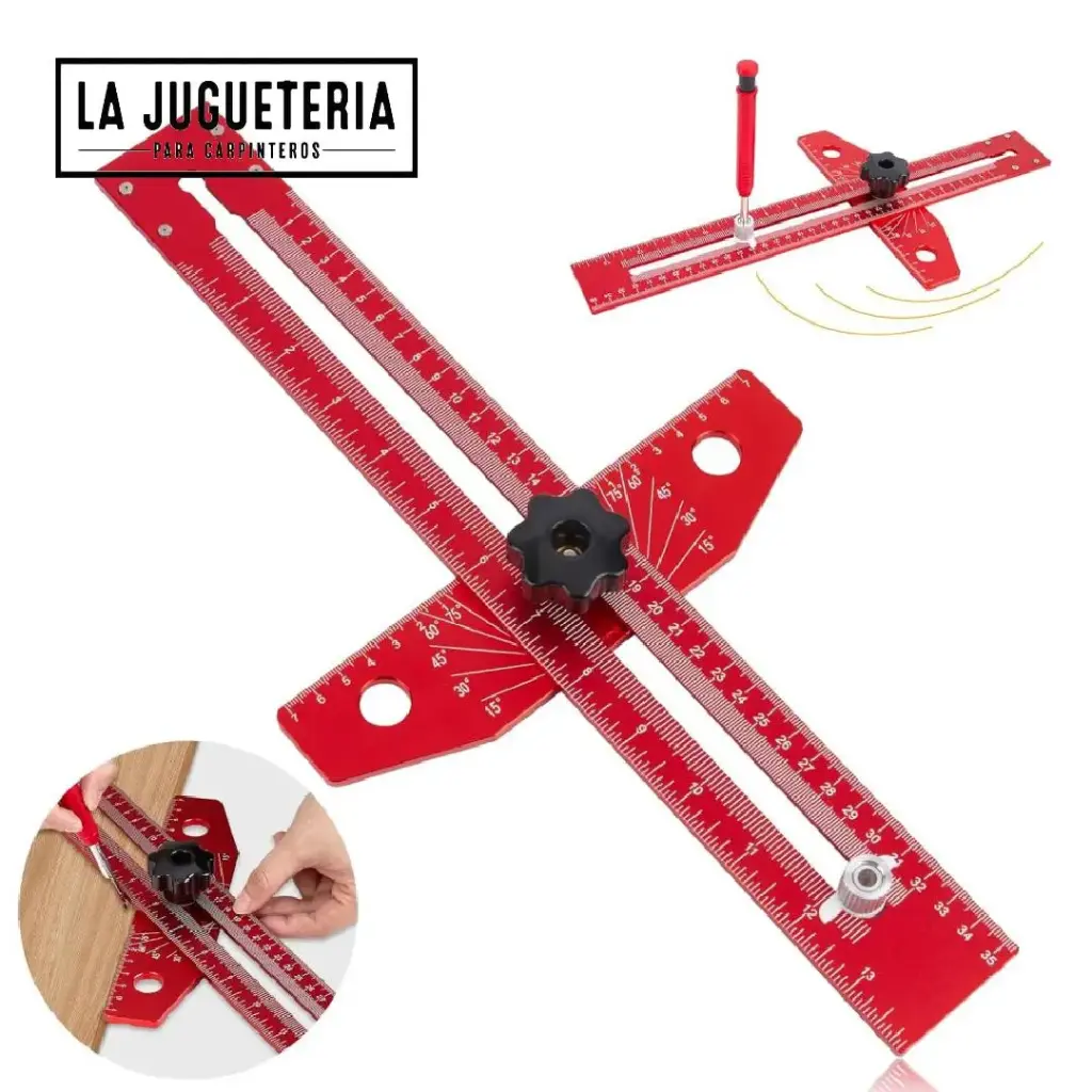 [A1157] Regla de Marcado Tipo T para Carpintería de 16 Pulgadas - Precisión y Versatilidad para Tareas de Medición
