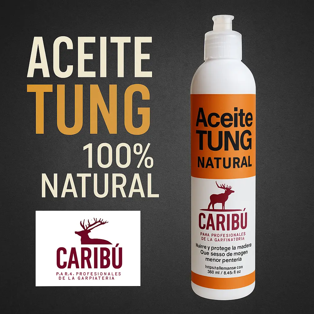 Aceite de Tung para Madera 240 ml - Acabado Natural y Protección Duradera  