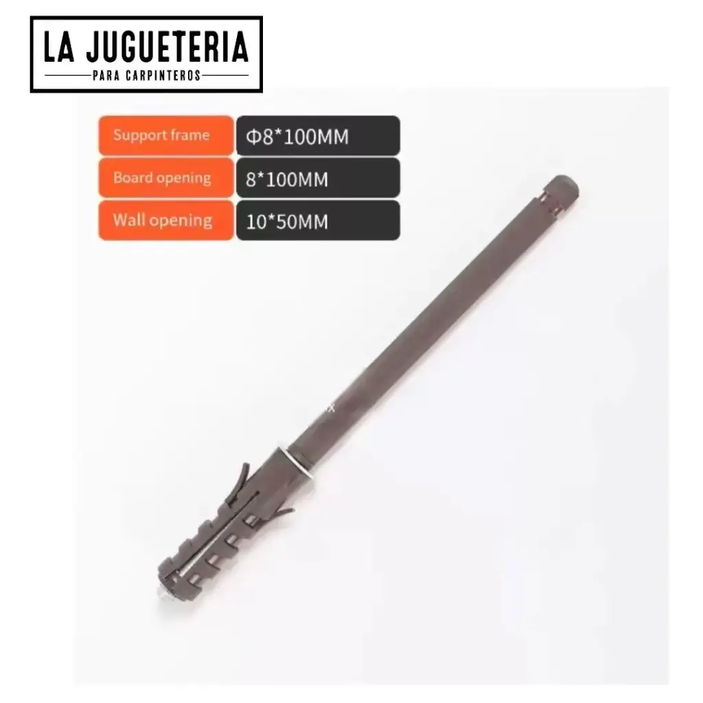 Soporte Oculto para Estantes Ø8×100 mm | Fijación Invisible para Tableros Flotantes | Mini Tamaño