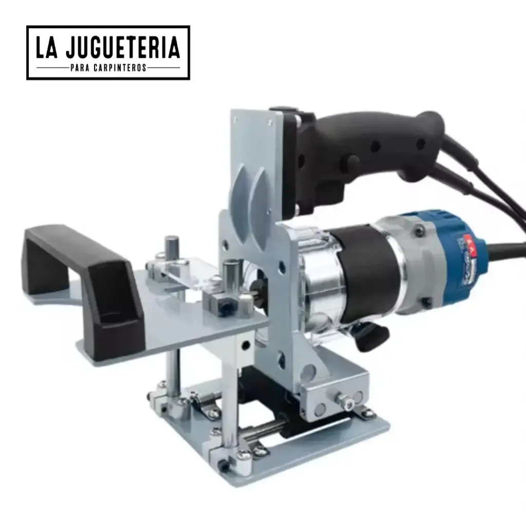 Adaptador para Mortajas y Ranuras 2 en 1 | Soporte de Fresado con Posicionador Lineal | Compatible con Router de 64–65 mm (no incluye Router)
