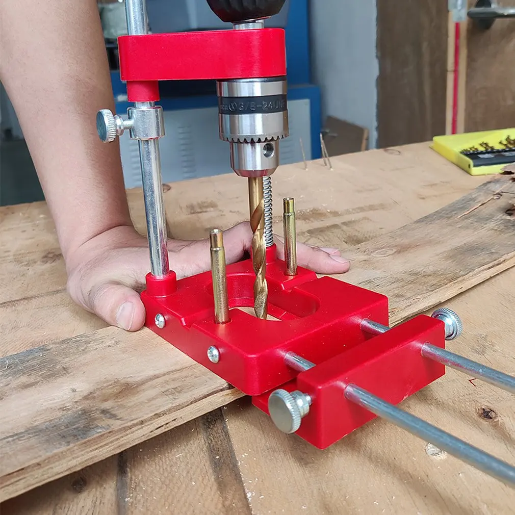 [A1127] Guía de perforación para taladro con tope de profundidad Aluminio y plástico