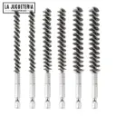 Set de 6 Cepillos Metálicos para Taladro con Vástago Hexagonal de 1/4", Diferentes Diámetros