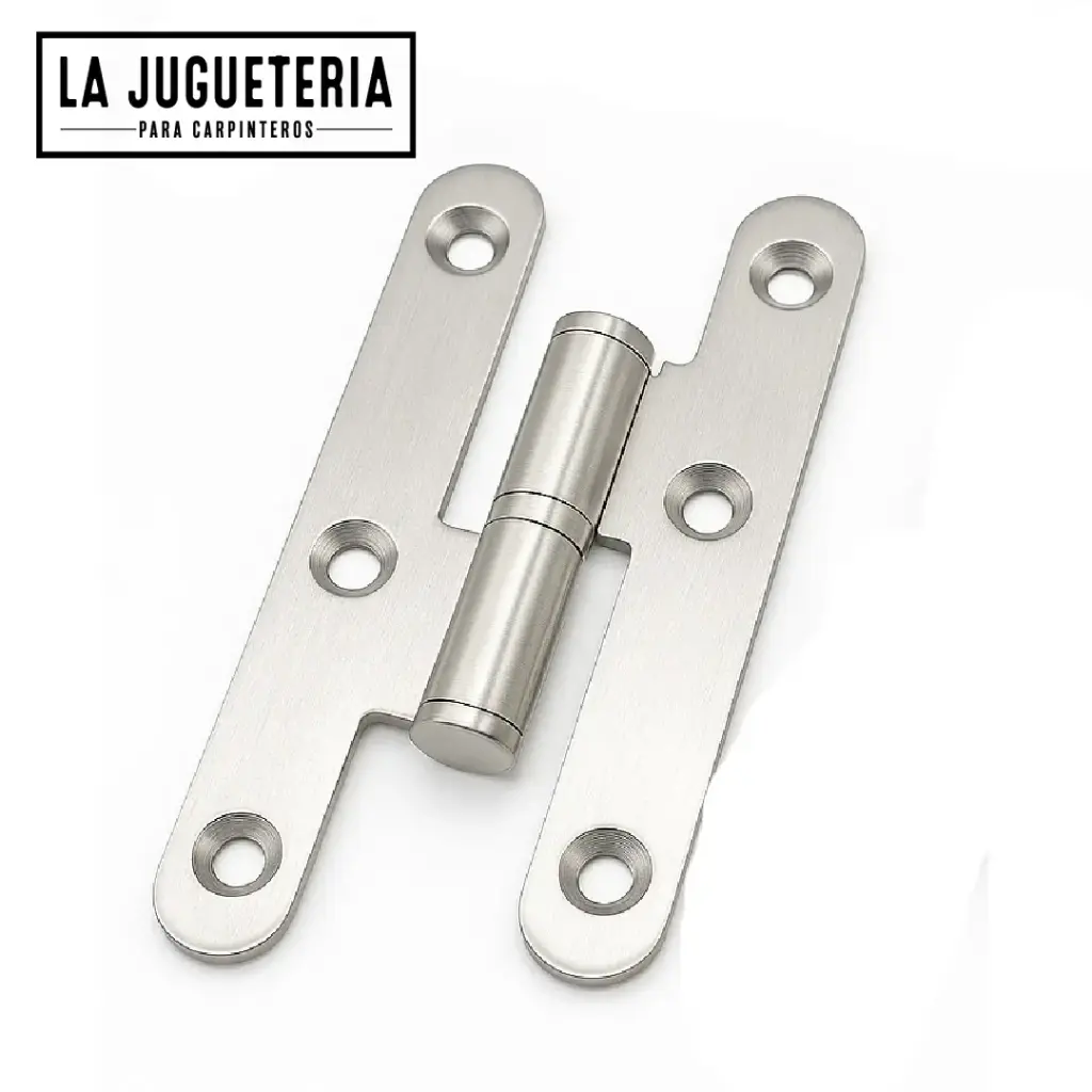 Bisagra H Acero Inoxidable 100 mm – Niquelada Satinada para Puertas o Marcos Especiales