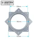 Juego de Placa Giratoria Lazy Susan de 6 Pulgadas para Muebles y Proyectos de Carpintería