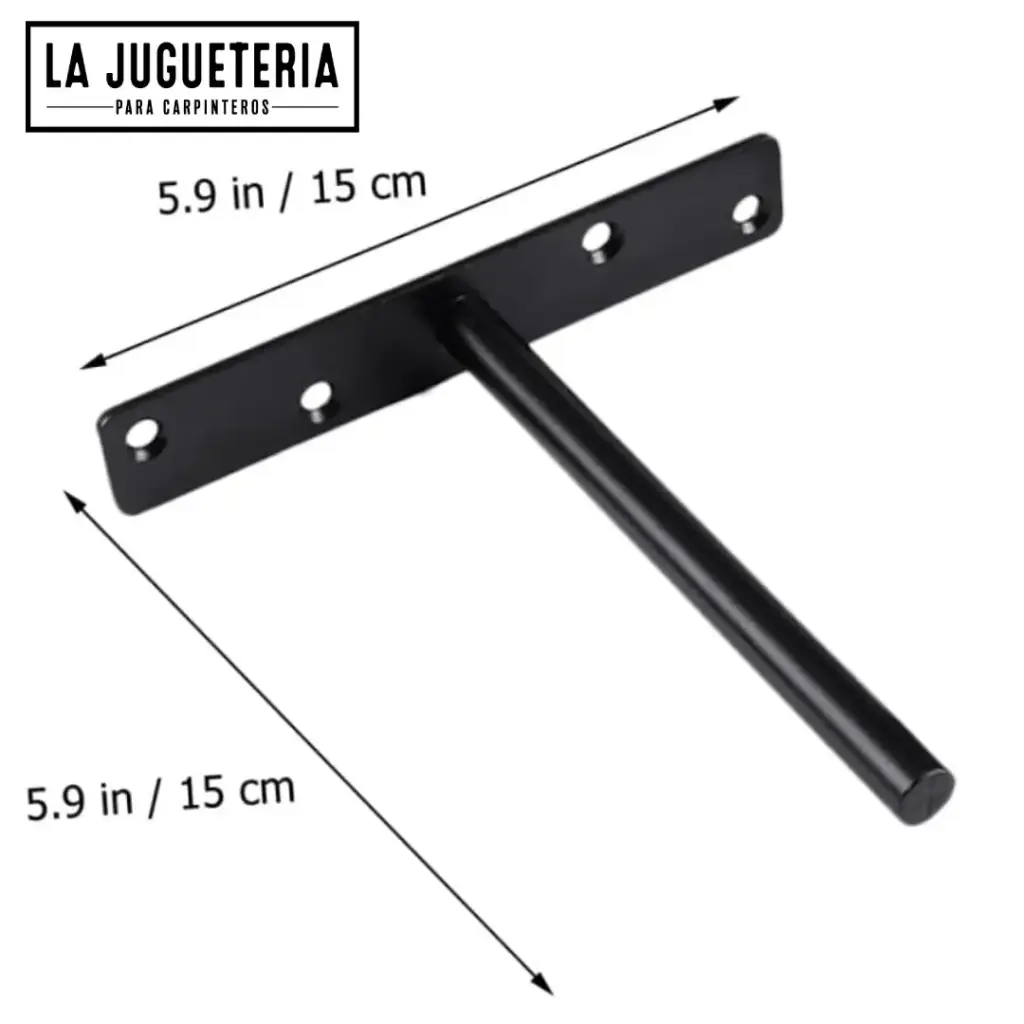 [A1170] Soporte Flotante Oculto de 15 cm para Estantes | Soporte de Pared de Alta Resistencia para Instalación Invisible
