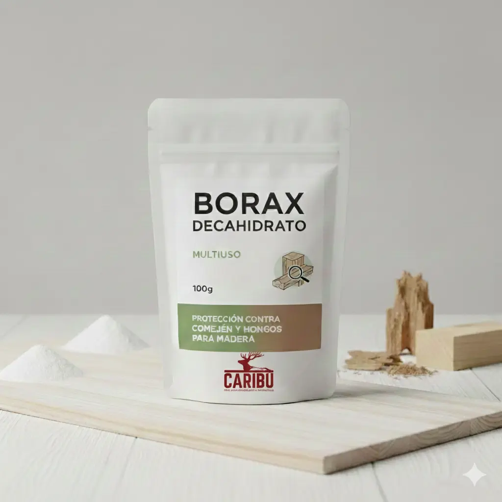 [A2023] Bórax Decahidrato 100g – Multiuso - Protección contra Comején y Hongos para Madera