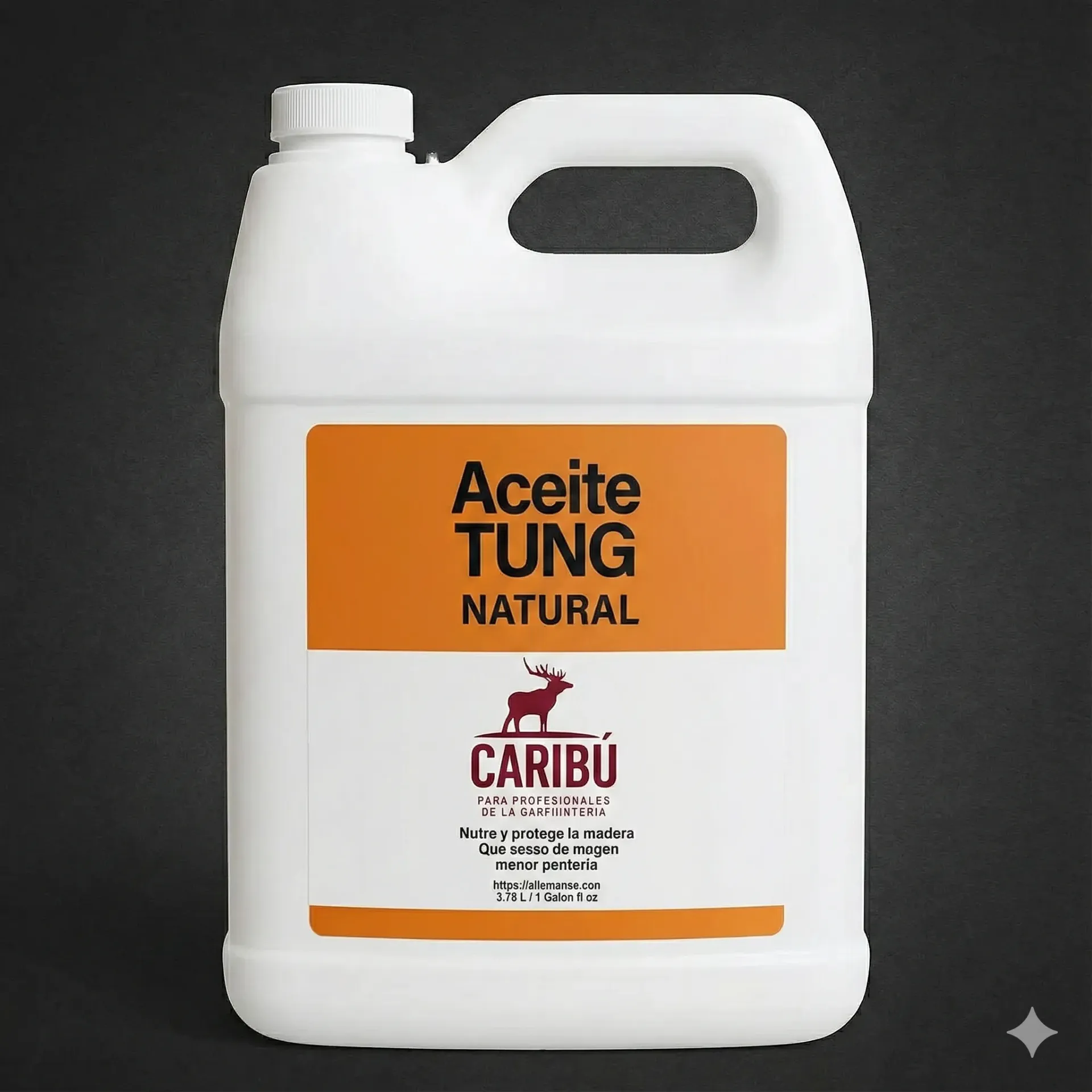 Aceite de Tung para Madera 1 Galón - Acabado Natural y Protección Duradera