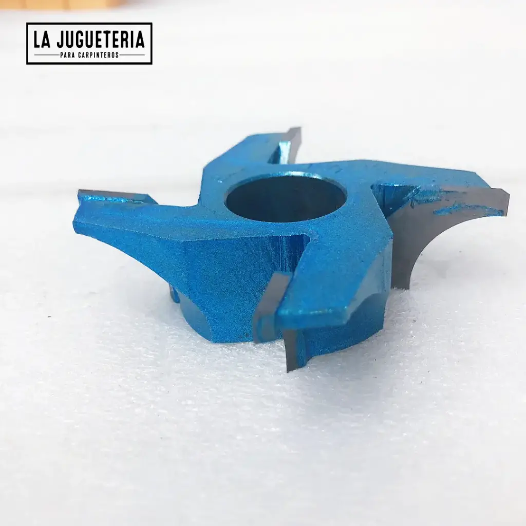 [A2058] Fresa para Trompo Industrial de Perfiles Convexos 1/2" x 53.9 mm – Radio 19.05 mm eje de 1 Pulgada