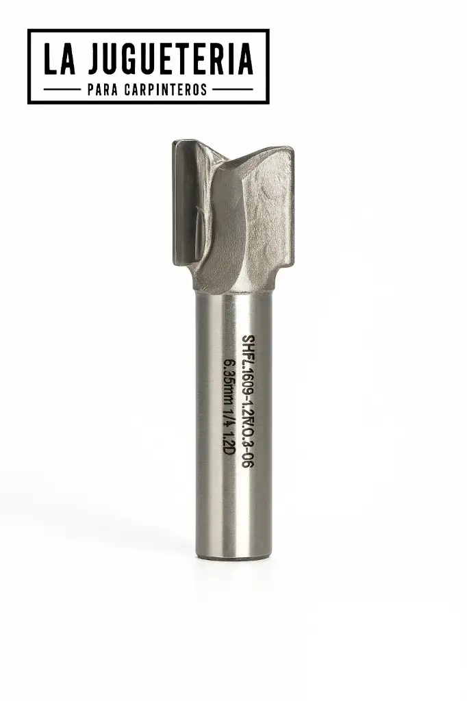 Fresa Diamante PCD Corte Recto 1/2" – 19 mm / 20 mm Profundidad