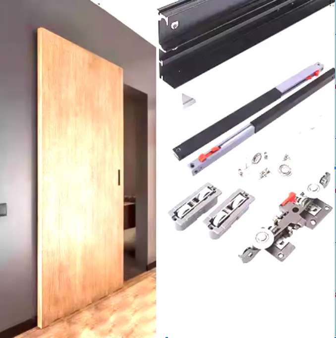 Herraje de Rieles para Puertas Corredizas de Armario de Alta Resistencia con Sistema de Cierre Suave
 | 1.2 metros