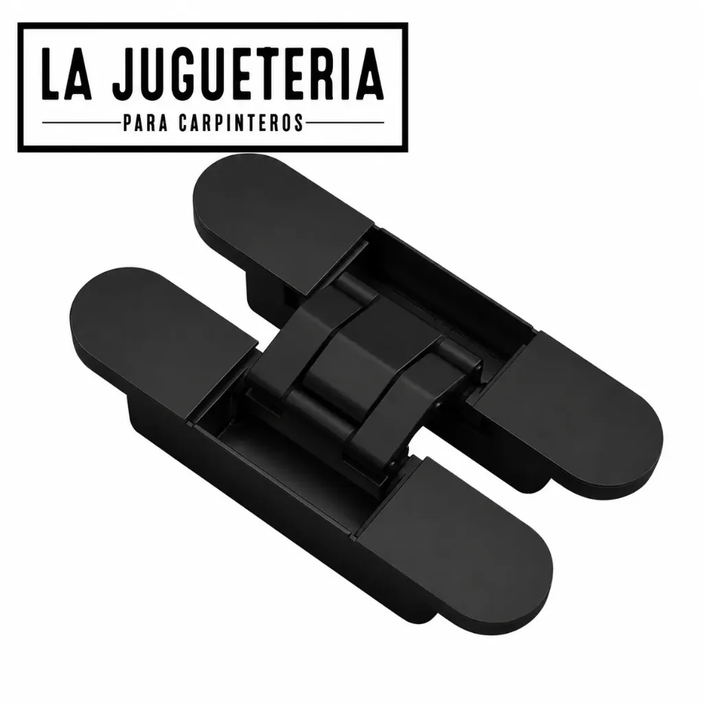 Bisagra oculta o invisible ajustable de 180 grados G60 Color Negra