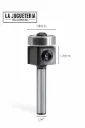 Fresa de Corte Recto con Rodamiento Superior y Inserto de Carburo – Ø 19 mm | Vástago 1/4” | Grado Industrial Ref:P126