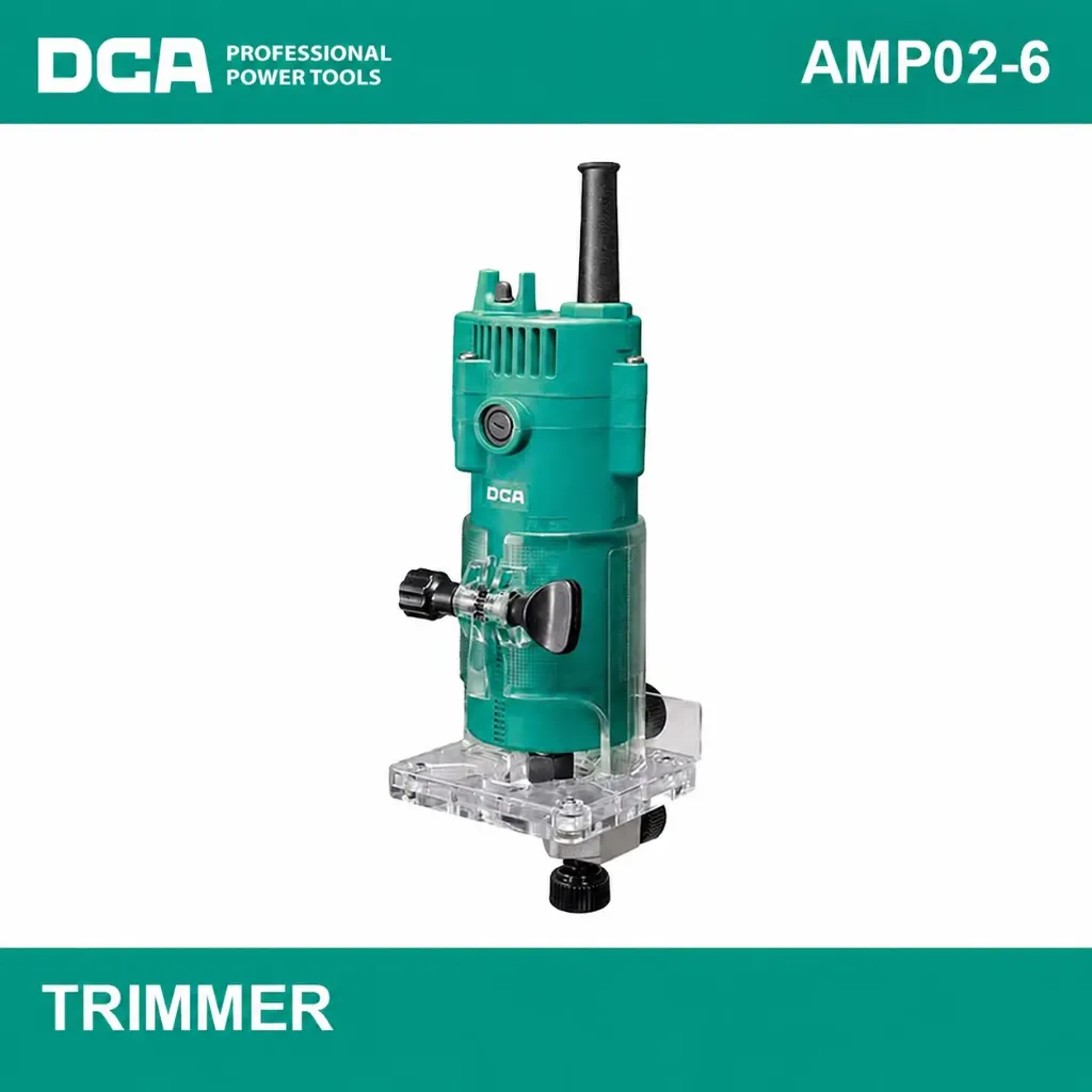 [A2356] Router Trimmer DCA AMP02-6 300W 1/4" - Rebajadora de Cantos con Base Acrílica