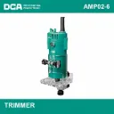 Router Trimmer DCA AMP02-6 300W 1/4" - Rebajadora de Cantos con Base Acrílica