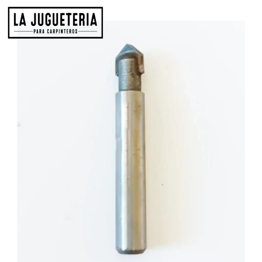 [A2144] Fresa para Router Ranuradora en "V" de 90° (Vástago 1/4" - Diámetro 5/16") V-Grooves Ref: P131