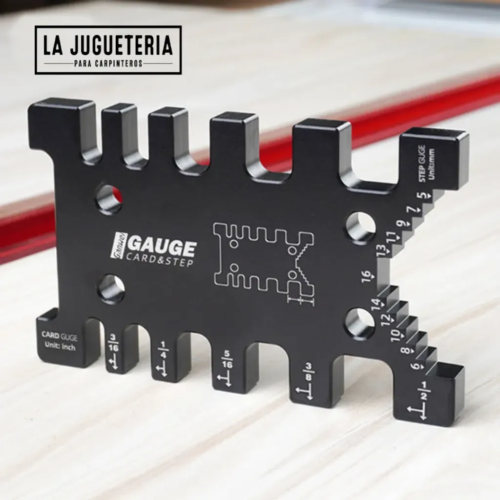 [A2324] Medidor de profundidad Calibrador de Altura y Profundidad 2 en 1 para Router y Sierra