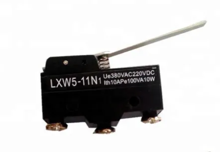 [A2222] Microinterruptor  Limit Switch Industrial LXW5-11N1 — 380VAC / 220VDC / 10A — Palanca Larga 1NO+1NC