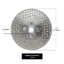 Disco diamante 4½" (115mm) doble cara — corte y pulido mármol/cerámica