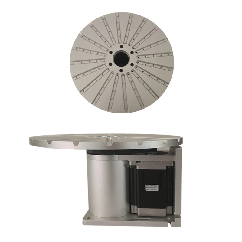 [A2336] Mesa giratoria rotativa para marcadora láser de fibra (disco indexado, motor paso a paso)