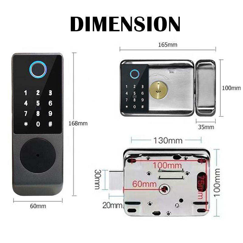 [A2339] Cerradura Inteligente R3 Doble Cara IP65 – Huella, Tarjeta y App (Tuya)