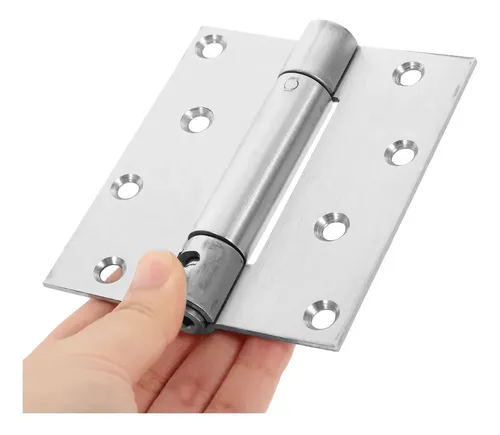 [A2355] Bisagra con Resorte de Cierre Automático 4" Esquina Recta – Acero Inoxidable