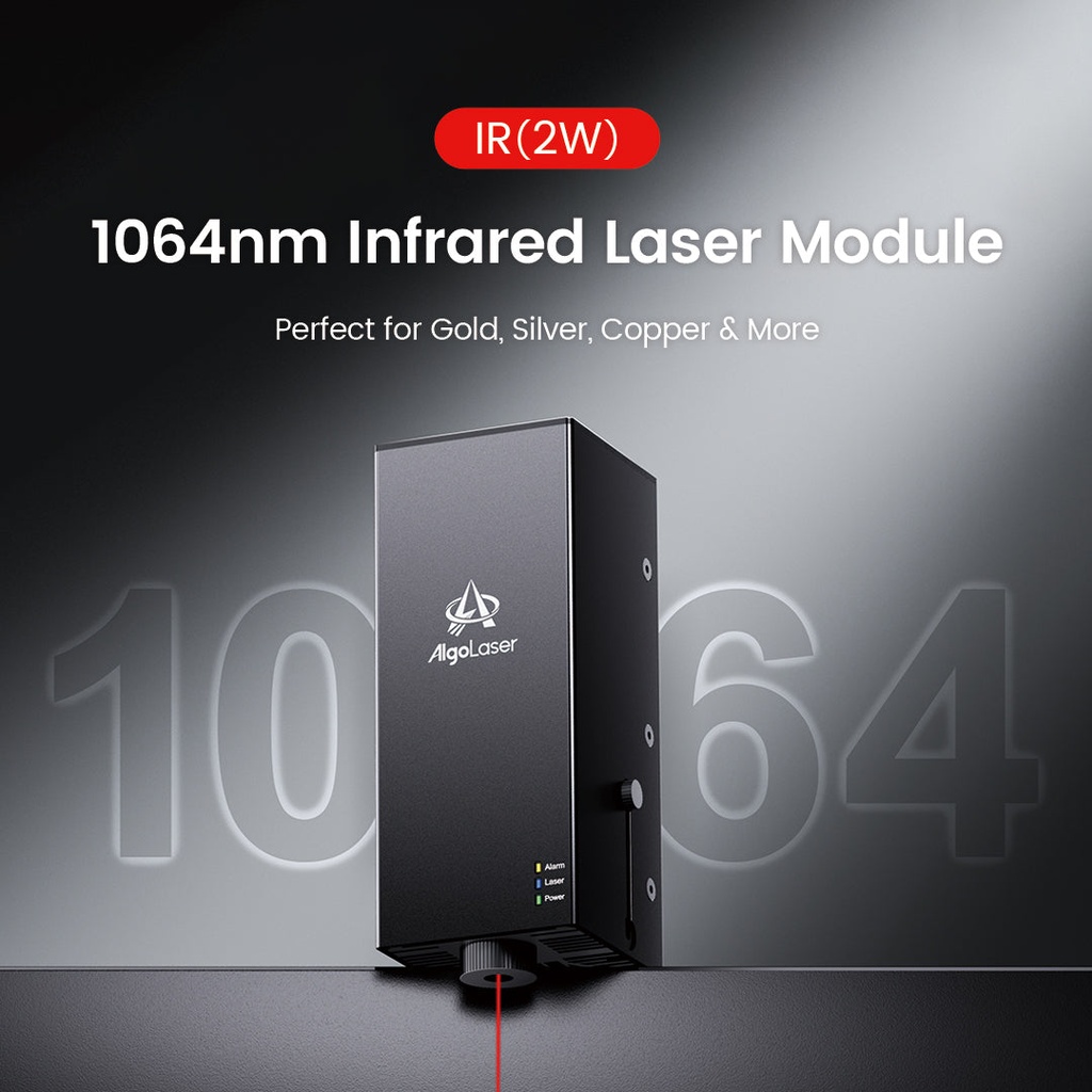 AlgoLaser DIY MK2 láser infrarrojo 1064 nm 2 W — grabadora para metales