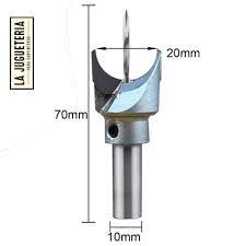 [A086] Broca buda de 20 mm para cuentas de madera