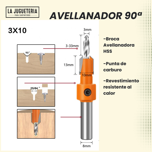 [62] Broca avellanadora 3*10 mm