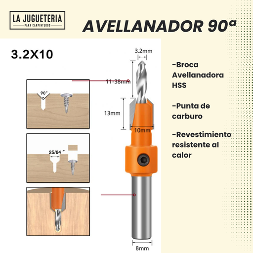 [58] Broca avellanadora 3.2*10 mm