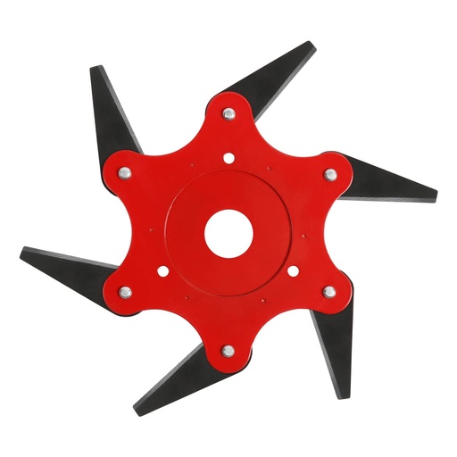 [A223] Cortador de cuchillas para jardín con 6 dientes y cabezal de corte de cuchillas y platos incluido.