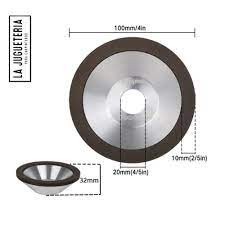 Disco ó Muela de diamante para afilado de 100 mm, herramienta de corte de carburo, Metal, acero de tungsteno